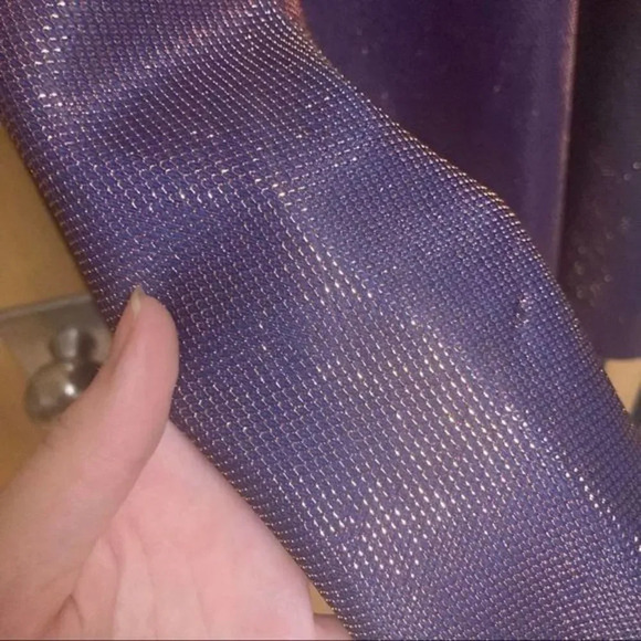 URBAN OUTFITTERS Blue Gold Shifting Mini Dress Medium NWT - Picture 5 of 10